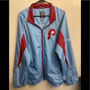 Throwback Philadelphia Phillies Reebok Jacket Size Large
